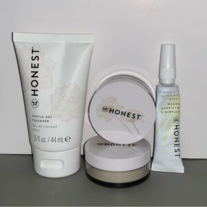 The Honest Company Skincare Bundle - Hydrogel Cream, Gel Cleanser Vita C Serum